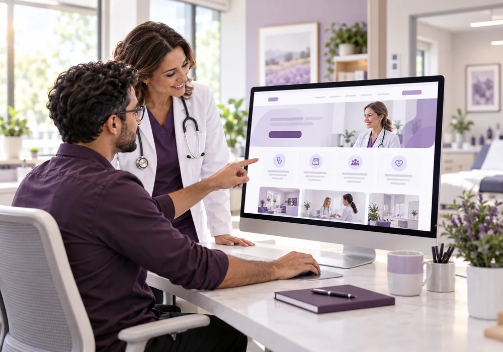 Web design for medical practices